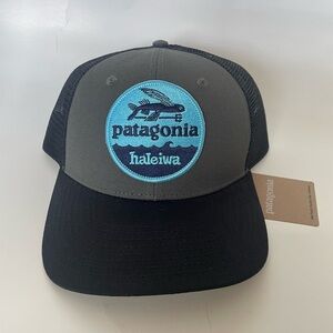 Patagonia Hawaii Haleiwa Patch Trucker Hat. Forge grey w/ black. One size. New